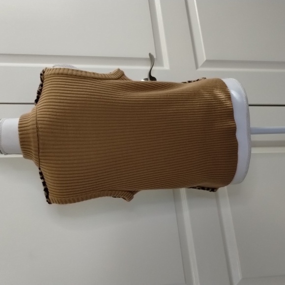 Kathie Lee Collection women's size Medium 8/10 leopard print vest vintage - Picture 5 of 10